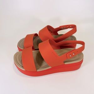 Crocs LiteRide Brooklyn Wedge Platform Sandal Women's Size 7